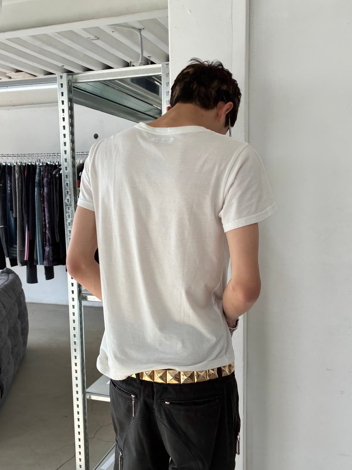 조이리치 피라미드 스터드 레더 벨트 상품이미지4