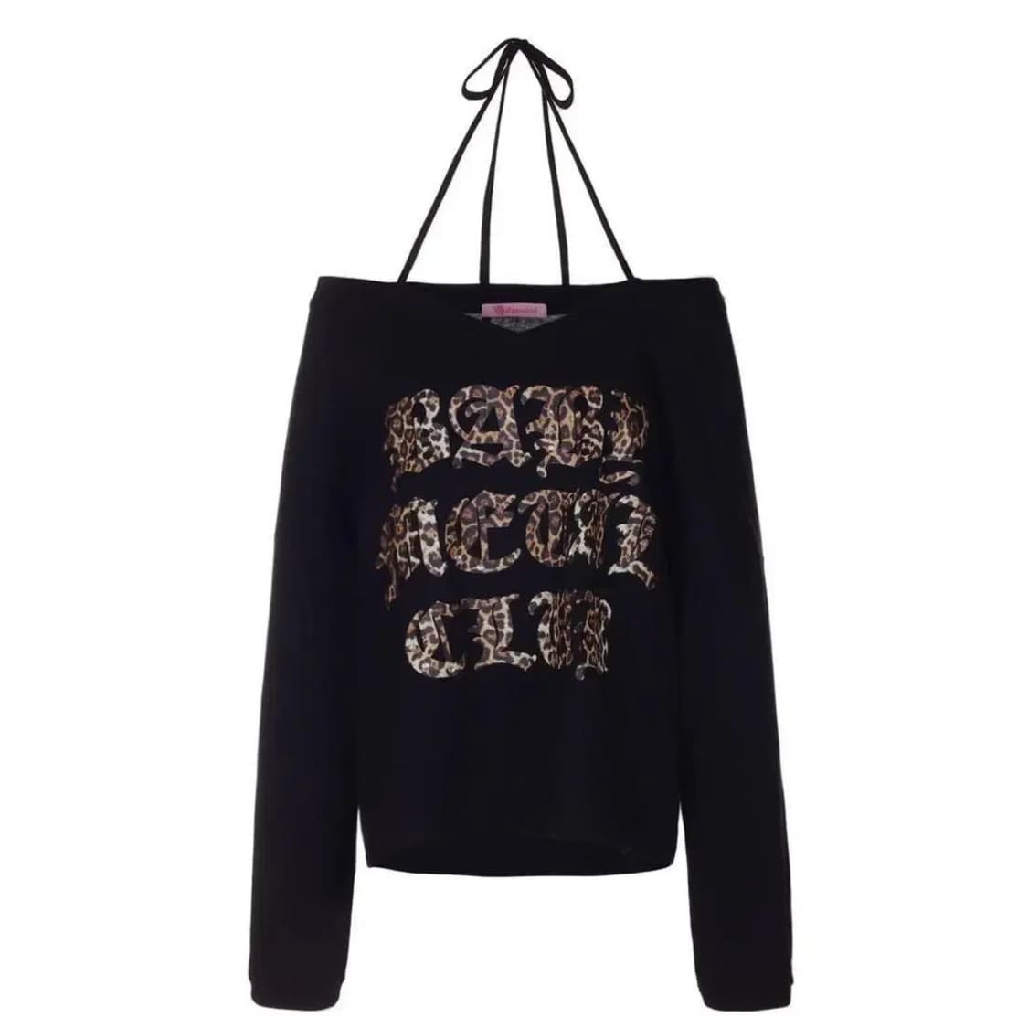 베메클 갸루 로고 스트링티 블랙 상품이미지1