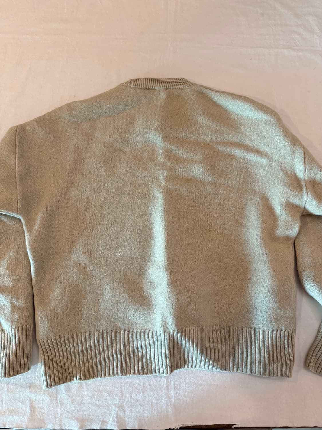 아미 빅 하트로고 헤비 울 니트 베이지 상품이미지3