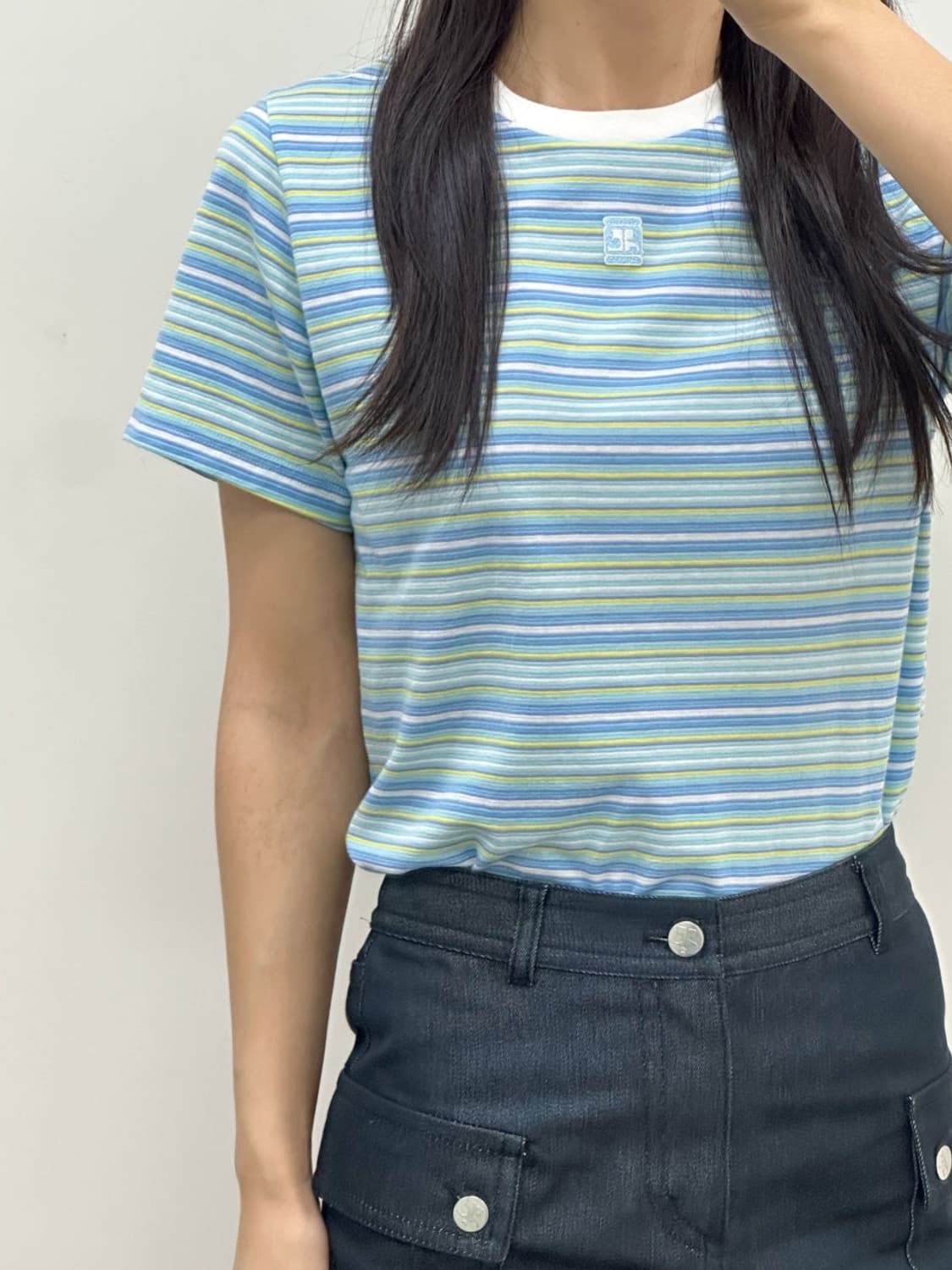 [새상품] courreges / 꾸레쥬 스트라이프 반팔 티셔츠  상품이미지8