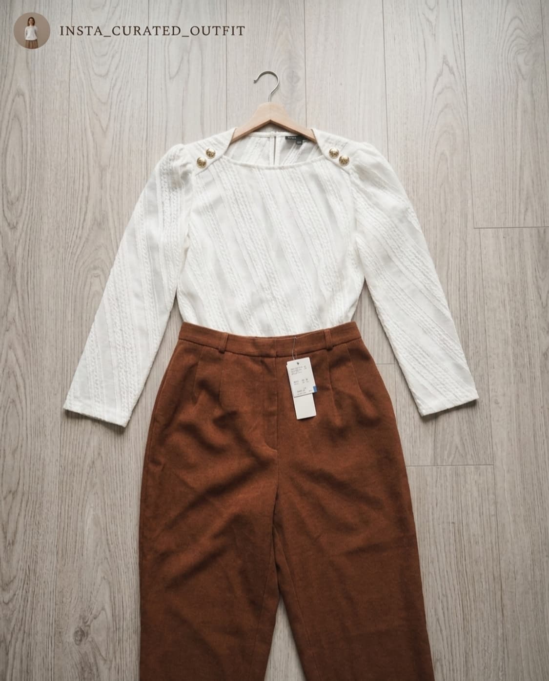 [새상품/일본] AGASA 레나운 브라운 핀턱 와이드 슬랙스 (72-7 상품이미지1