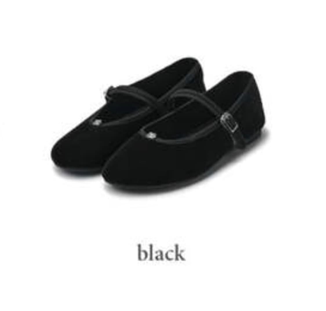 드파운드 벨벳 메리제인 슈즈 상품이미지1