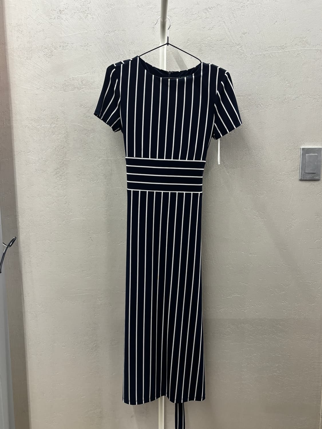 랄프로렌 네이비 스트라이프 반팔 롱 원피스 상품이미지2