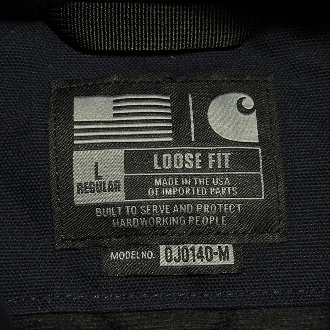 L 칼하트 네이비 액티브 자켓 상품이미지4