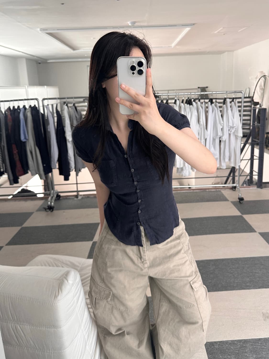CP컴퍼니 투 포켓 린넨 반팔 셔츠  상품이미지9