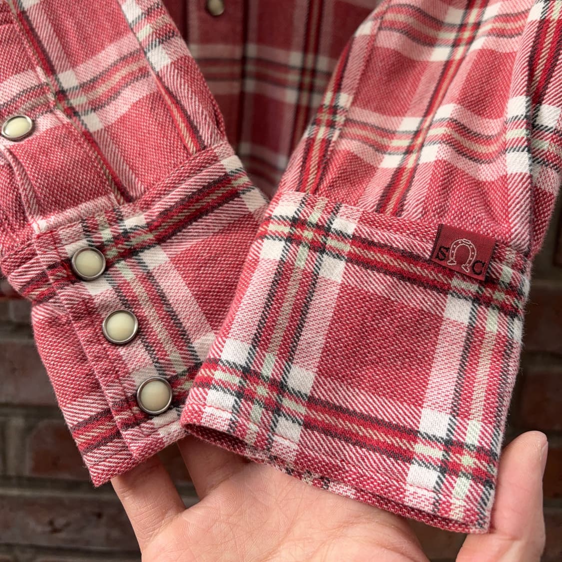 슈가케인 SUGAR CANE 체크 웨스턴 셔츠 (일본 생산) 상품이미지7