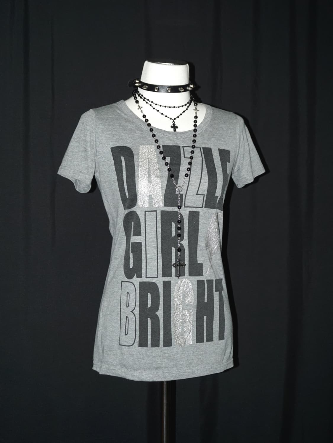 (colza) glitter bold lettering t  상품이미지2