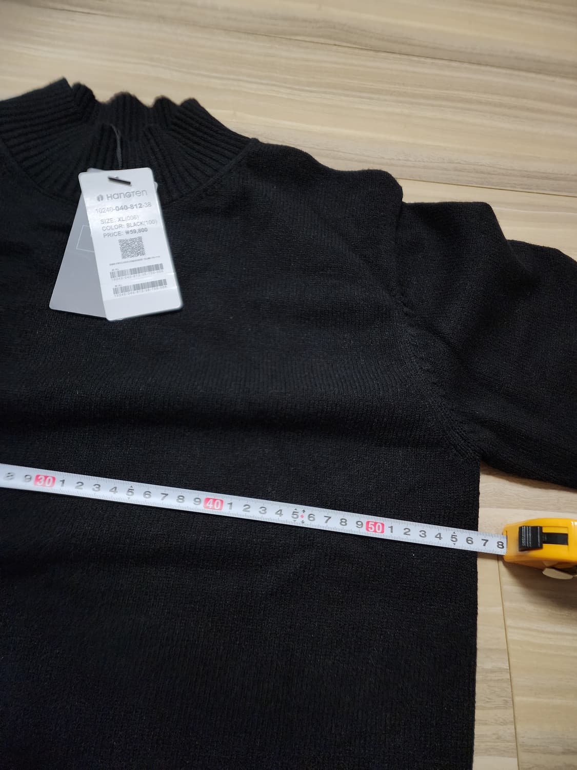 행텐하프넥풀오버니트xl사이즈블랙 상품이미지8