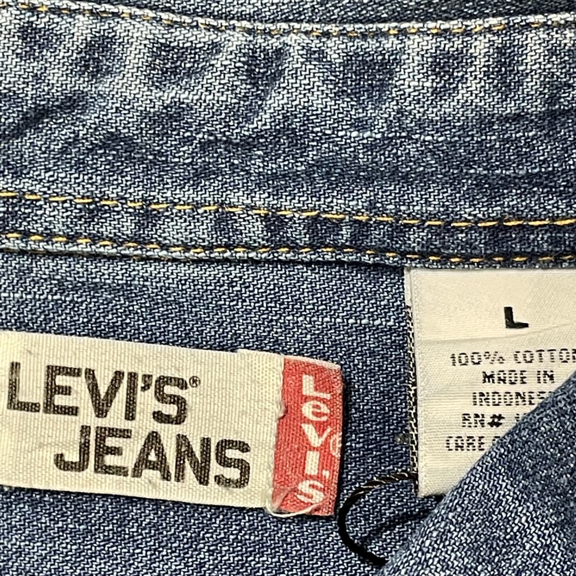 (L) Levi's 리바이스 진스 코튼 데님 셔츠 상품이미지4