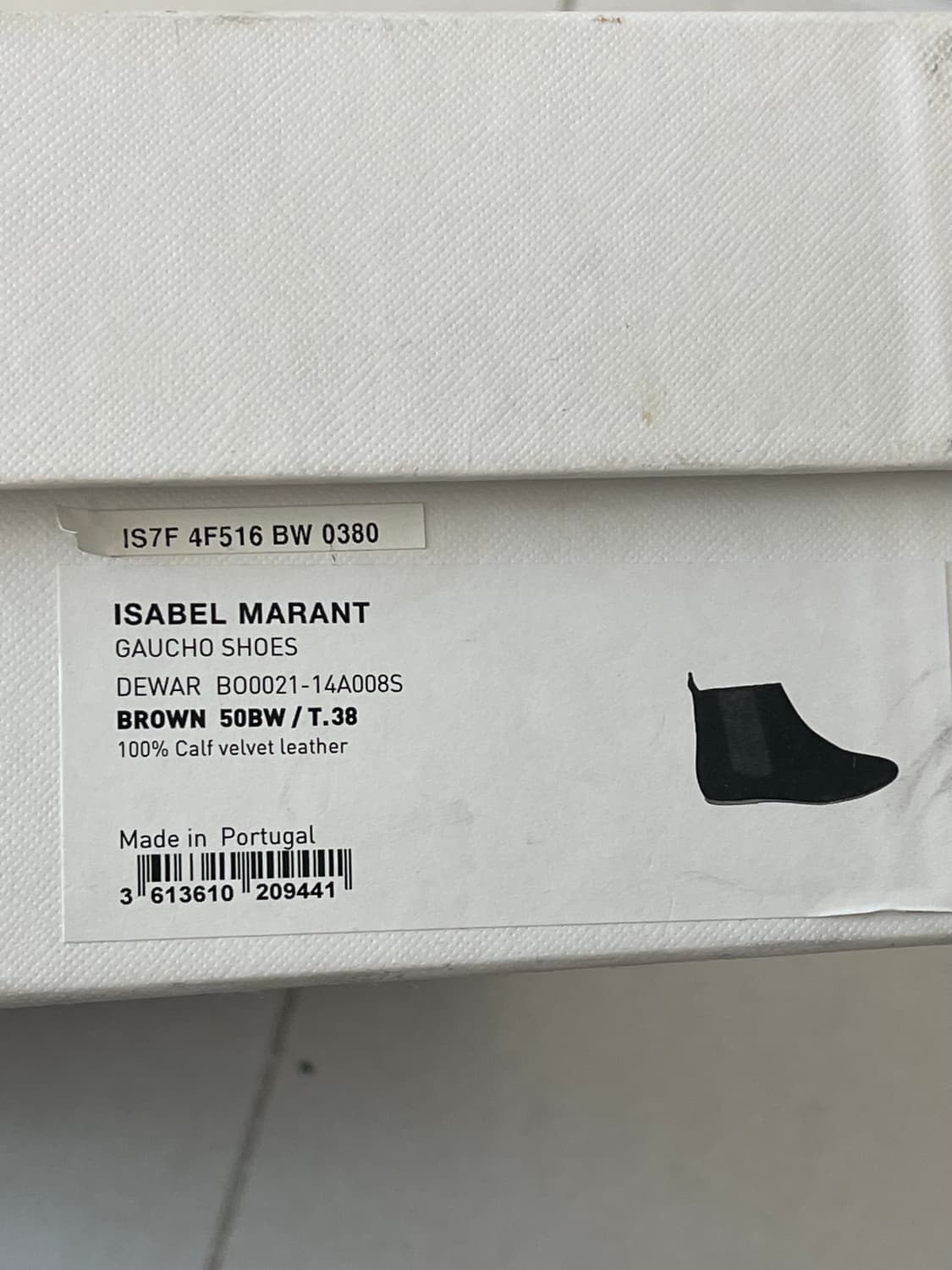 이자벨마랑 에뚜왈 DEWAR 스웨이드 앵클 부츠 38 상품이미지10