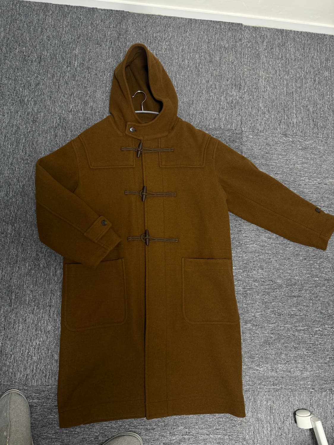 유니클로 브라운 떡볶이 코트 XL 상품이미지4