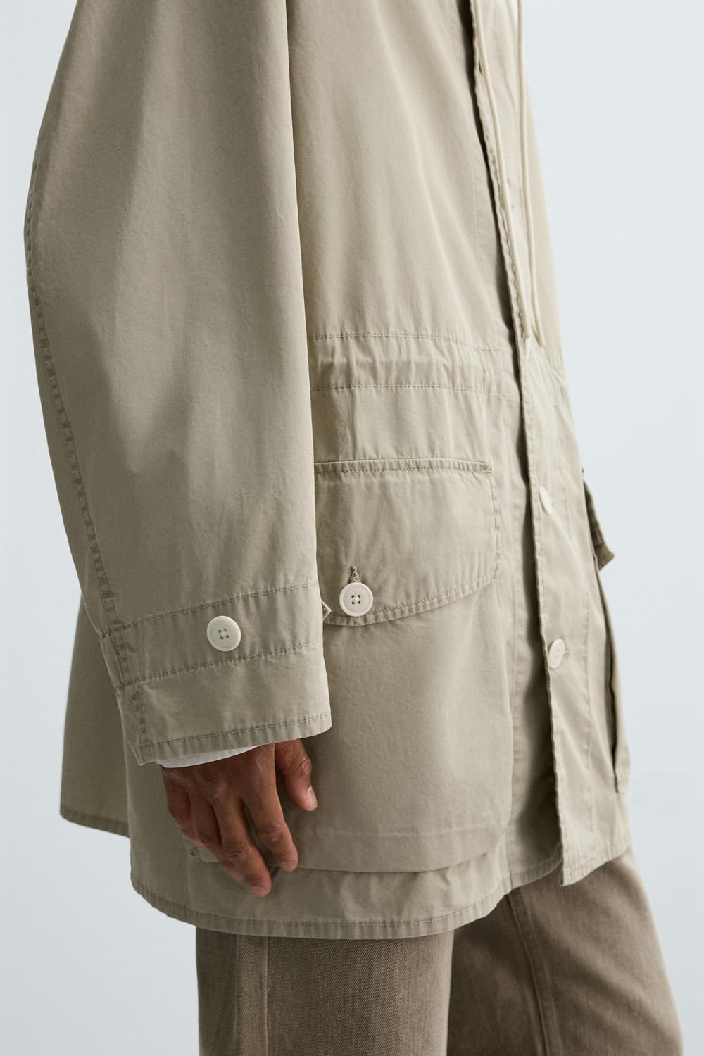 zara 자라 야상자켓 그레이베이지 상품이미지5