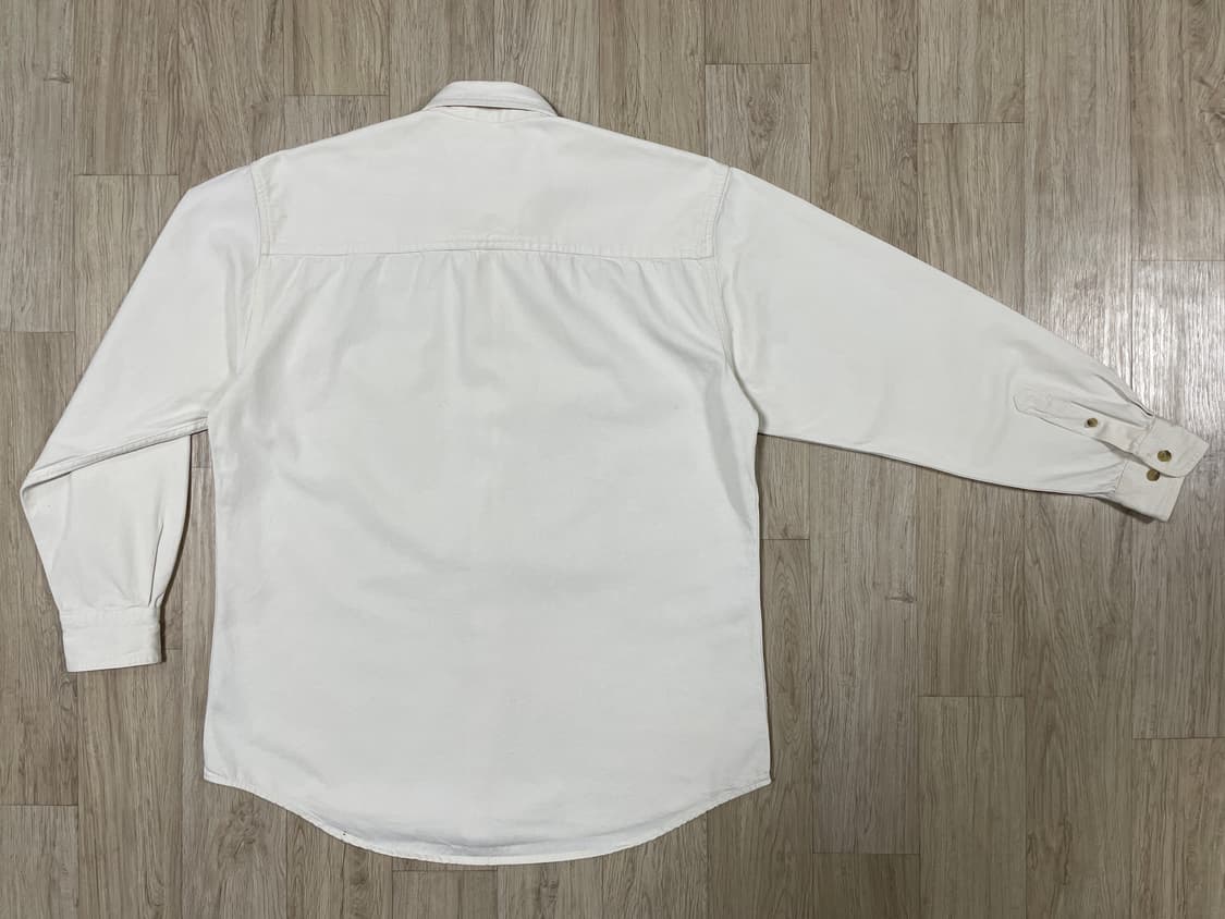 100~105) 90s Lee 크림데님 리얼 워크셔츠(RRL&LVC&폴로 상품이미지3