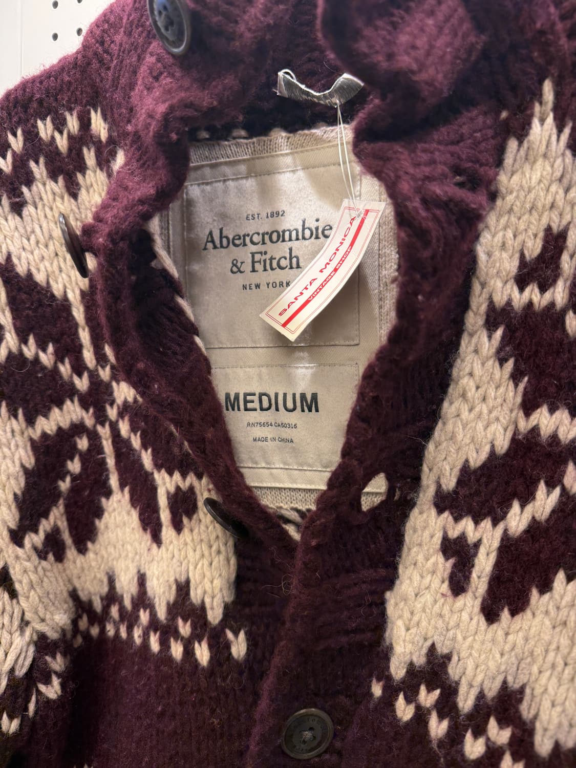 빈티지 패턴 스웨터 가디건 U86 상품이미지5