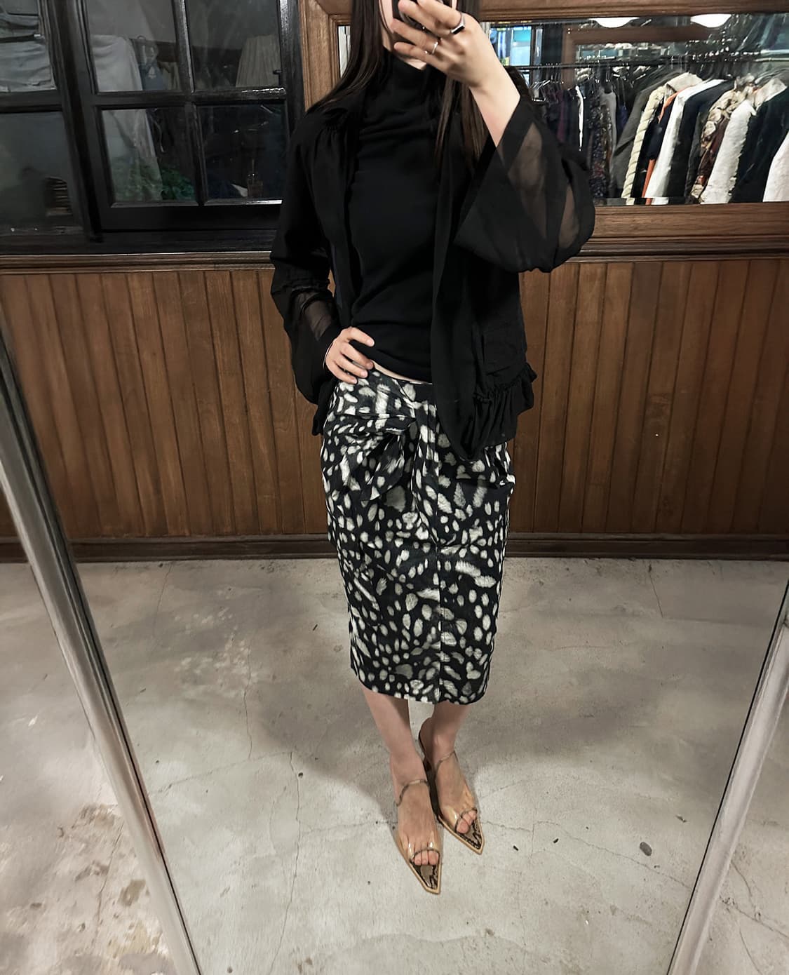 MAX MARA leopard tie skirt 상품이미지4