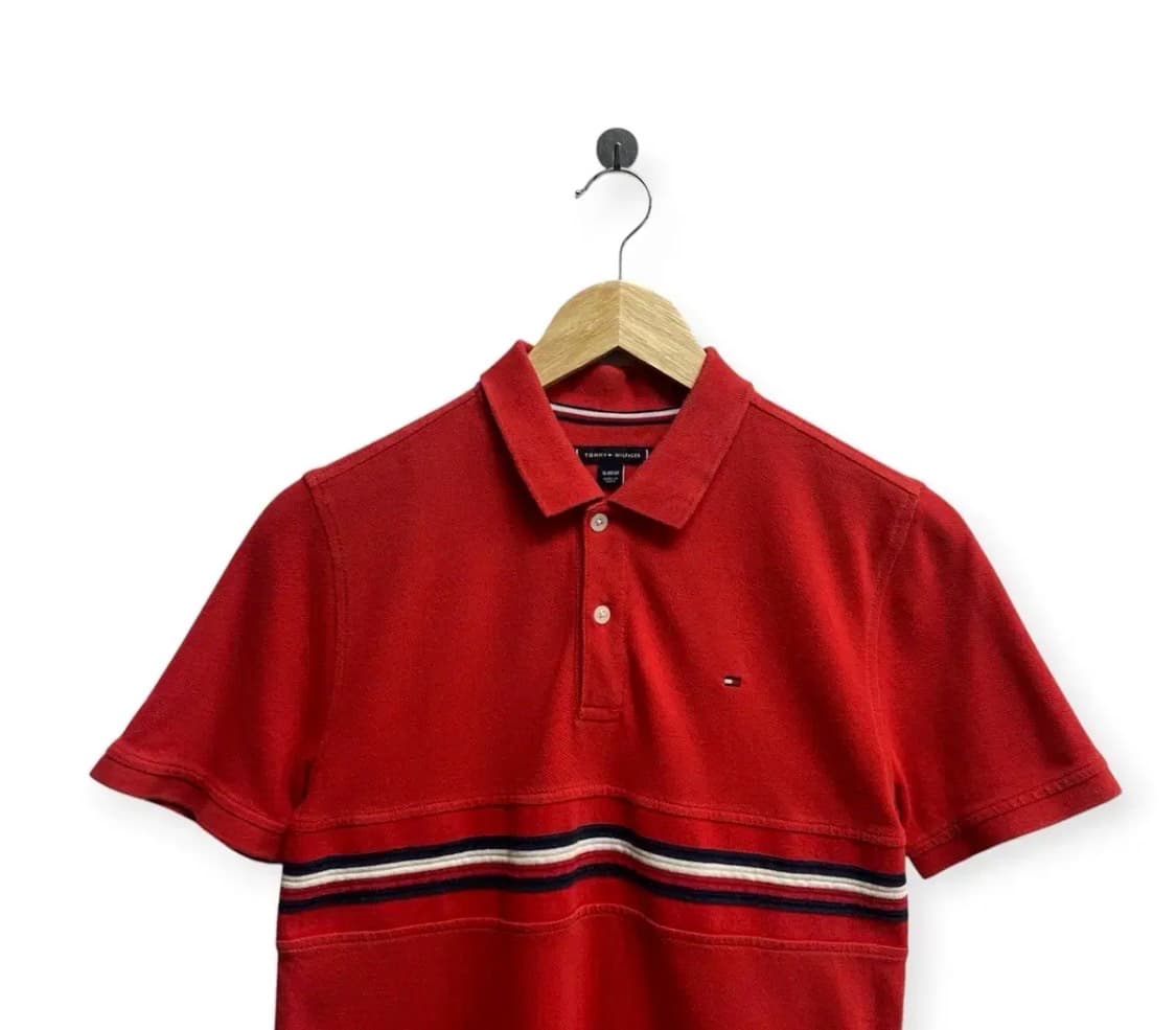 타미힐피거 플래그 카라 반팔티 S 상품이미지2