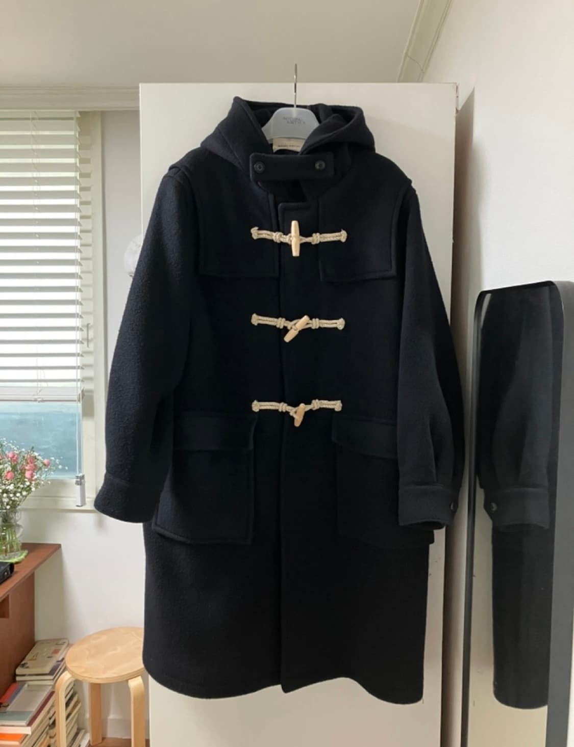 낫띵리튼 떡볶이 코트 네이비 상품이미지2