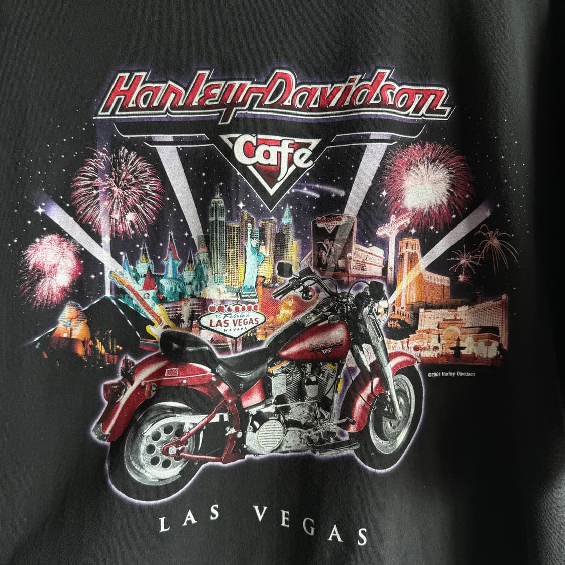 2001 할리 데이비슨 라스베가스 티셔츠 상품이미지3