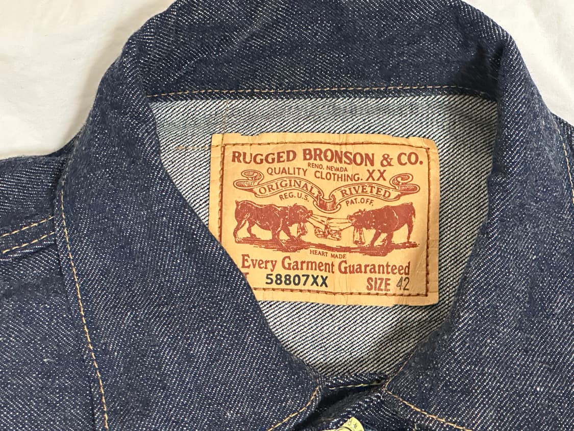 브론슨 58807xx 셀비지 데님 청자켓 2세대 42 상품이미지6