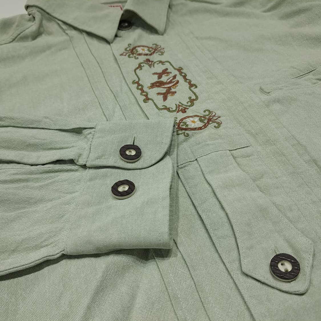 CL985 XL 알펜랜드 80s 독일 트라흐텐 바바리안 알펜셔츠 상품이미지4