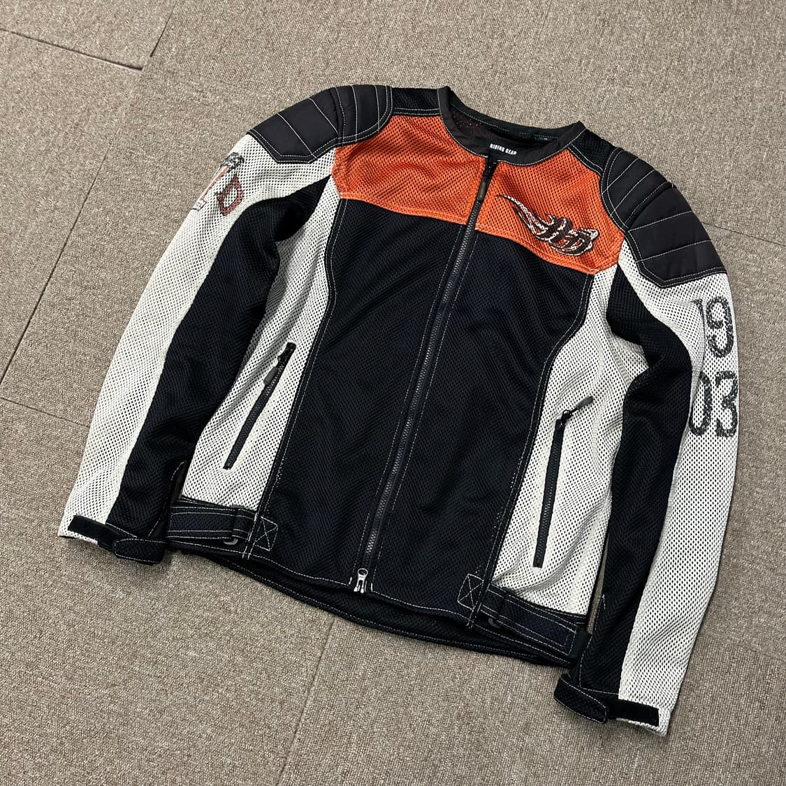 할리데이비슨 컬러브록 매쉬  라이더자켓 상품이미지2