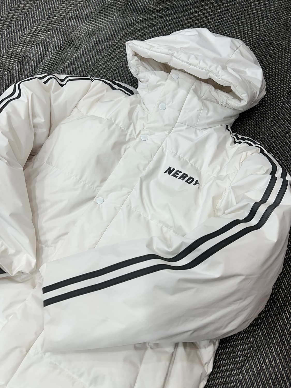 널디 롱패딩 화이트 상품이미지2