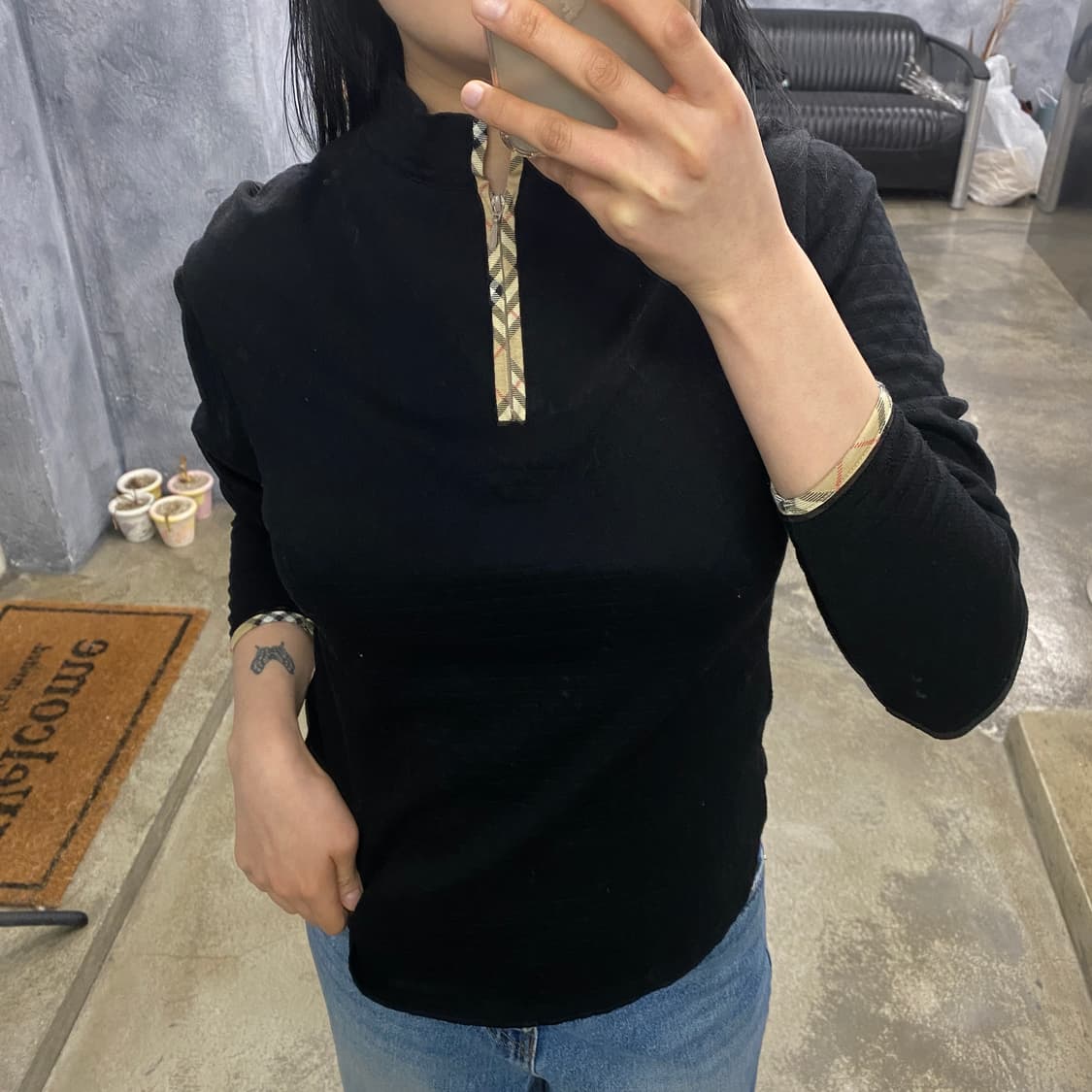 버버리 하프집업 상품이미지2