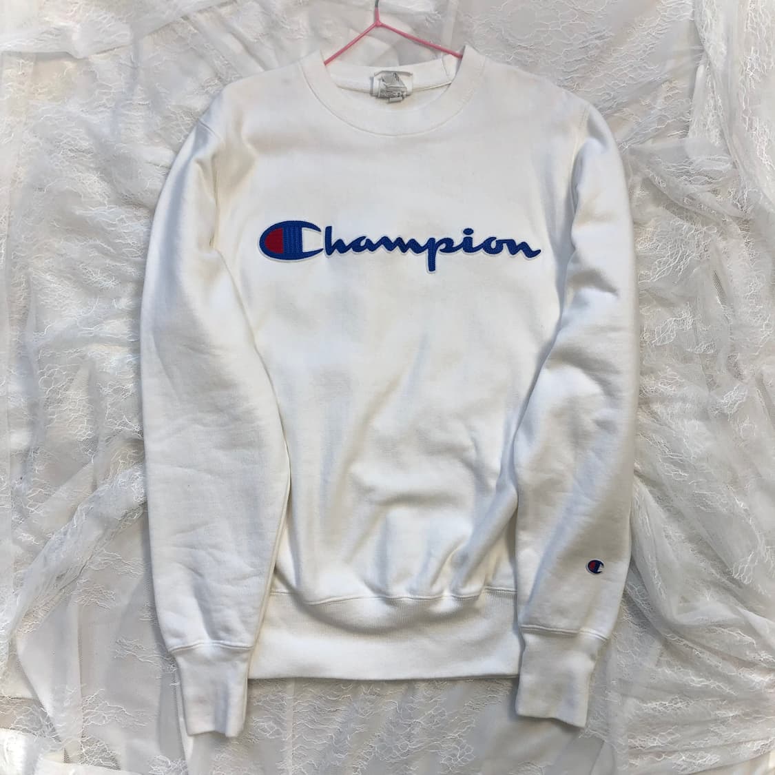 챔피온 생화이트 리버스위브 맨투맨 상품이미지1