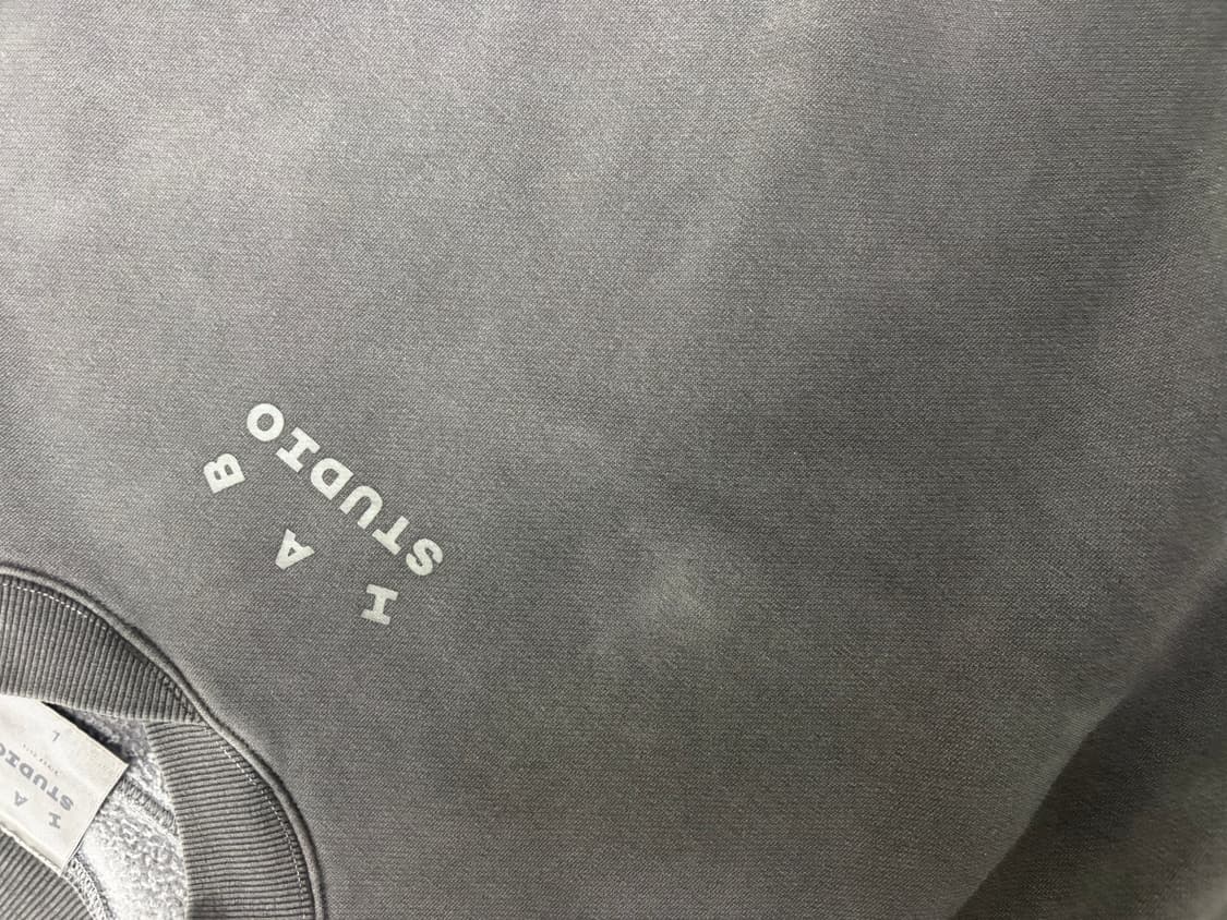 아이앱스튜디오 피그먼트 크루넥 블랙 상품이미지4