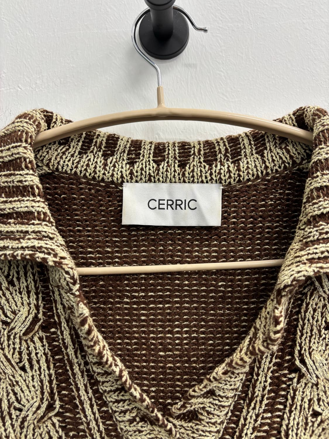 CERRIC(세릭) 케이블 칼라 반팔 니트 상품이미지2