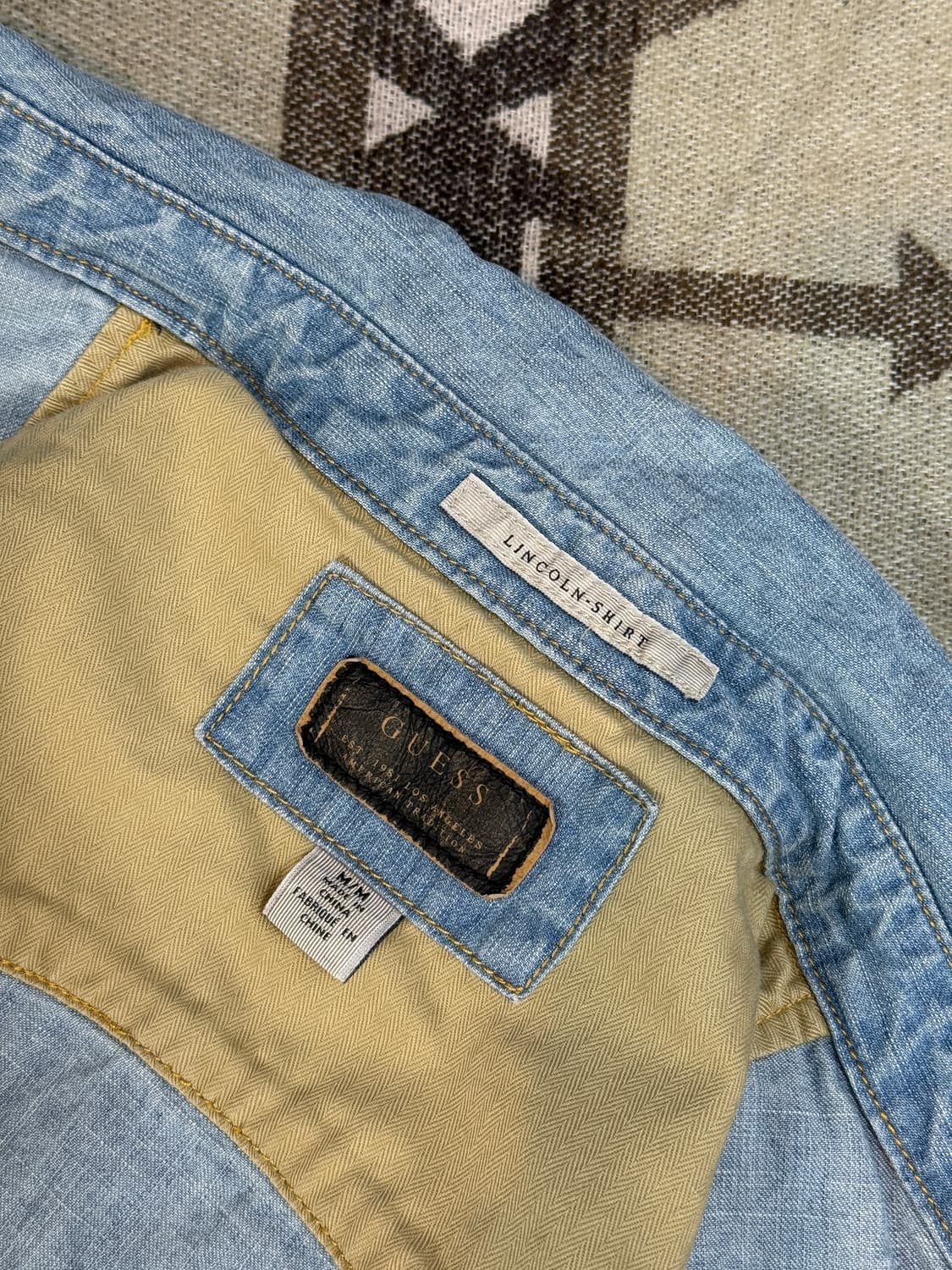 GUESS LINCOLN 데님 웨스턴 셔츠 상품이미지4