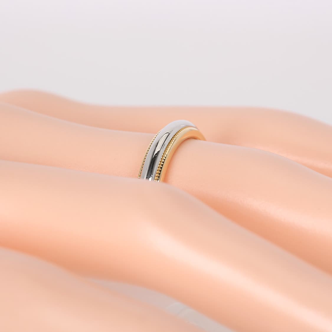 티파니 투게더 밀그레인 밴드링 3.5MM 18K 콤비 반지 9호 상품이미지7