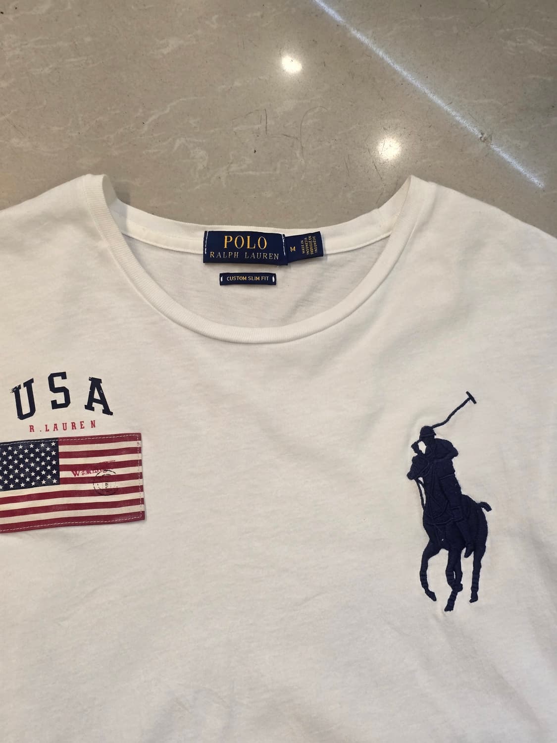 폴로랄프로렌 성조기 빅포니 반팔티셔츠 M 상품이미지3