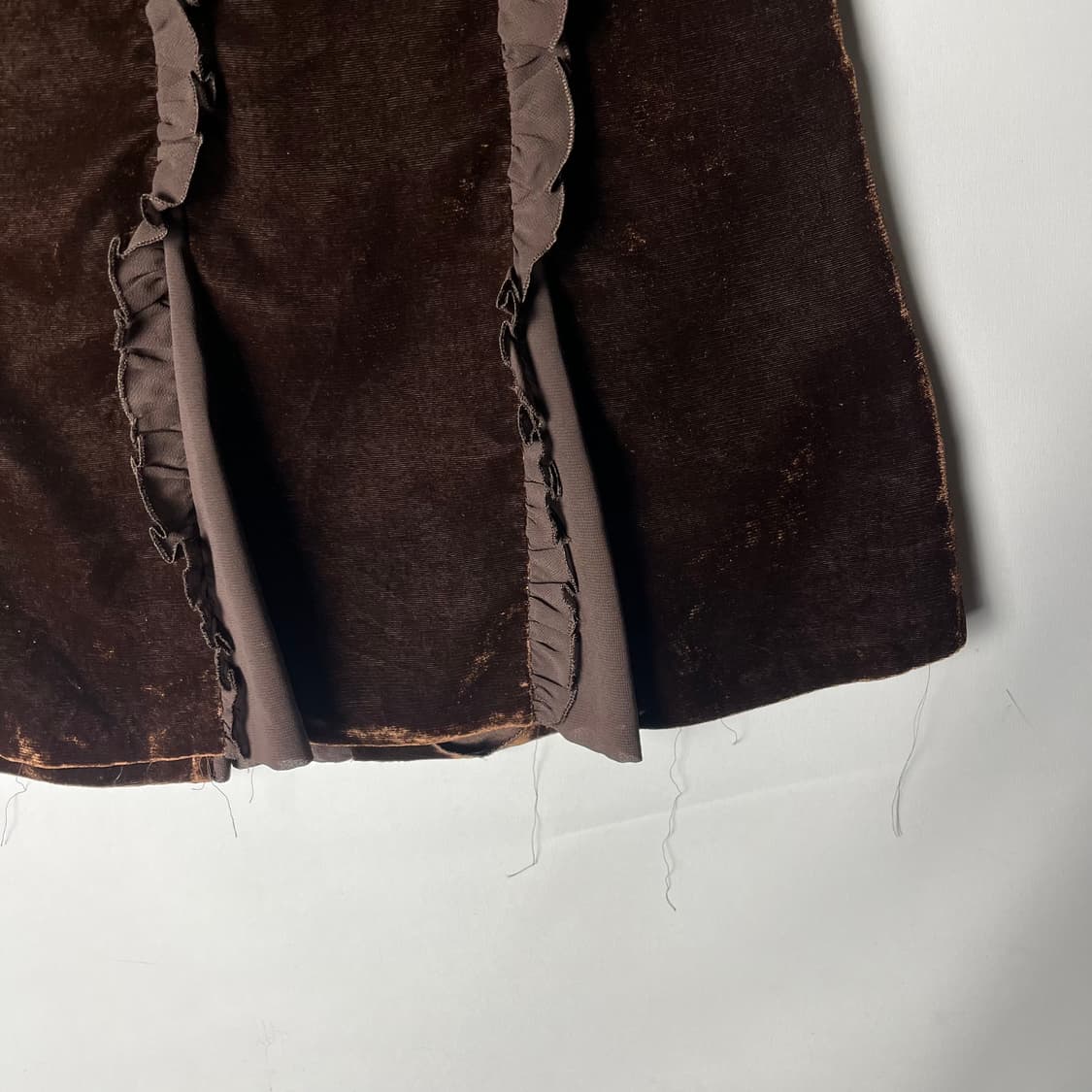 [Todd Oldham] 토드 올드헴 셔링 벨벳 미디스커트 상품이미지3