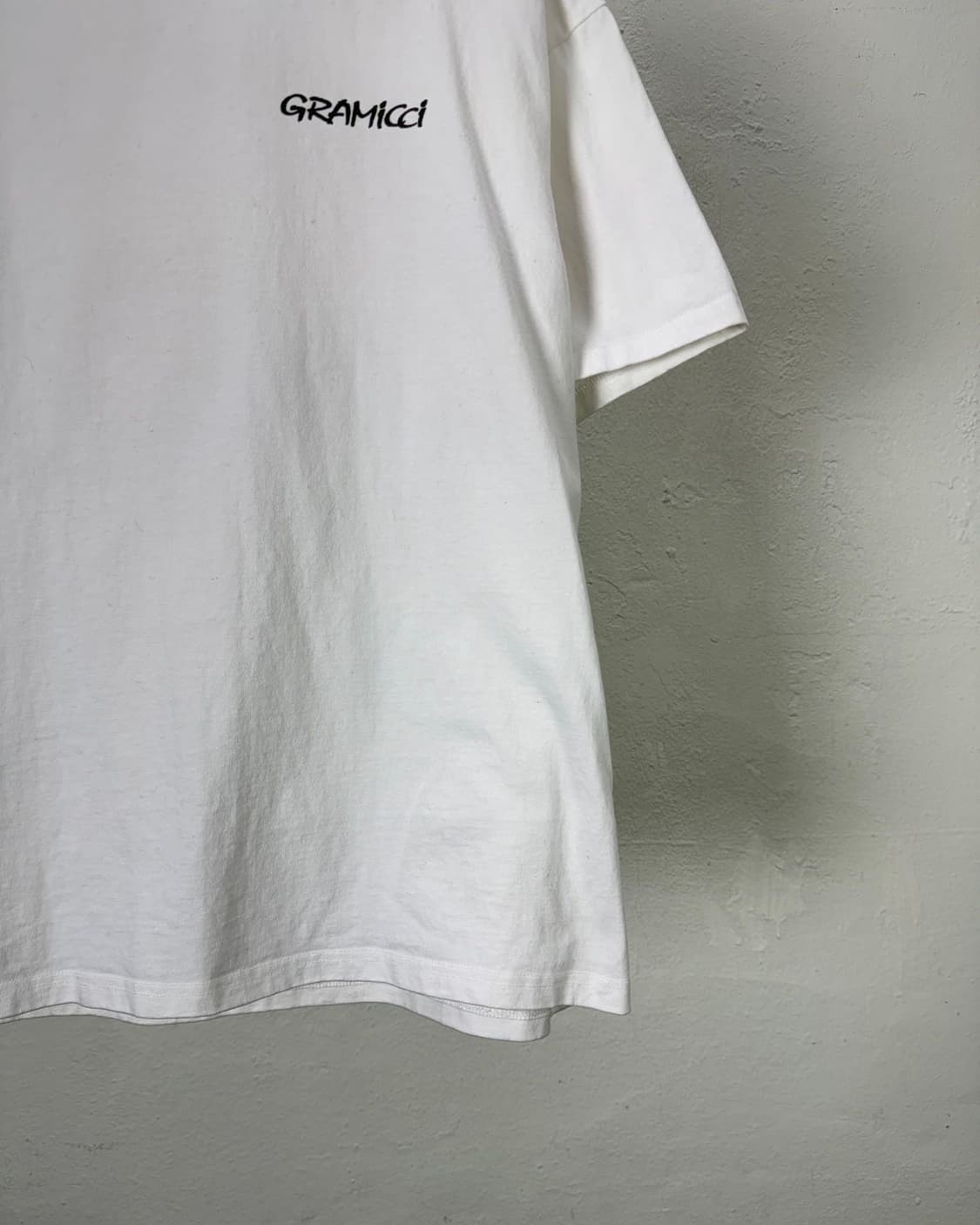 그라미치 화이트 플라워 루즈핏 하프 티셔츠 상품이미지6