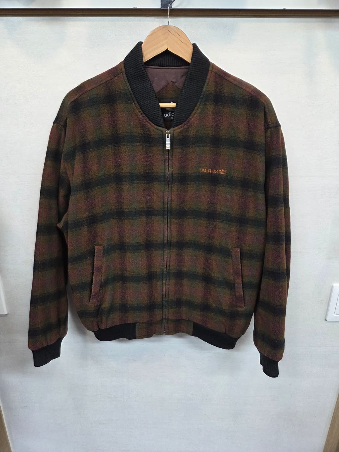 아디다스 올드스쿨 90s 빈티지 체크 울 자켓 95 상품이미지1