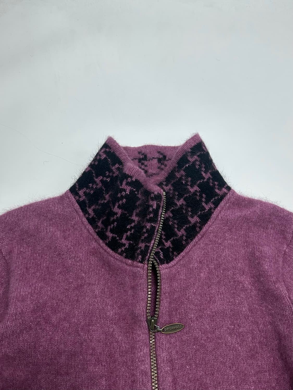 McDonalad 램스울 니트 집업 자켓 상품이미지3