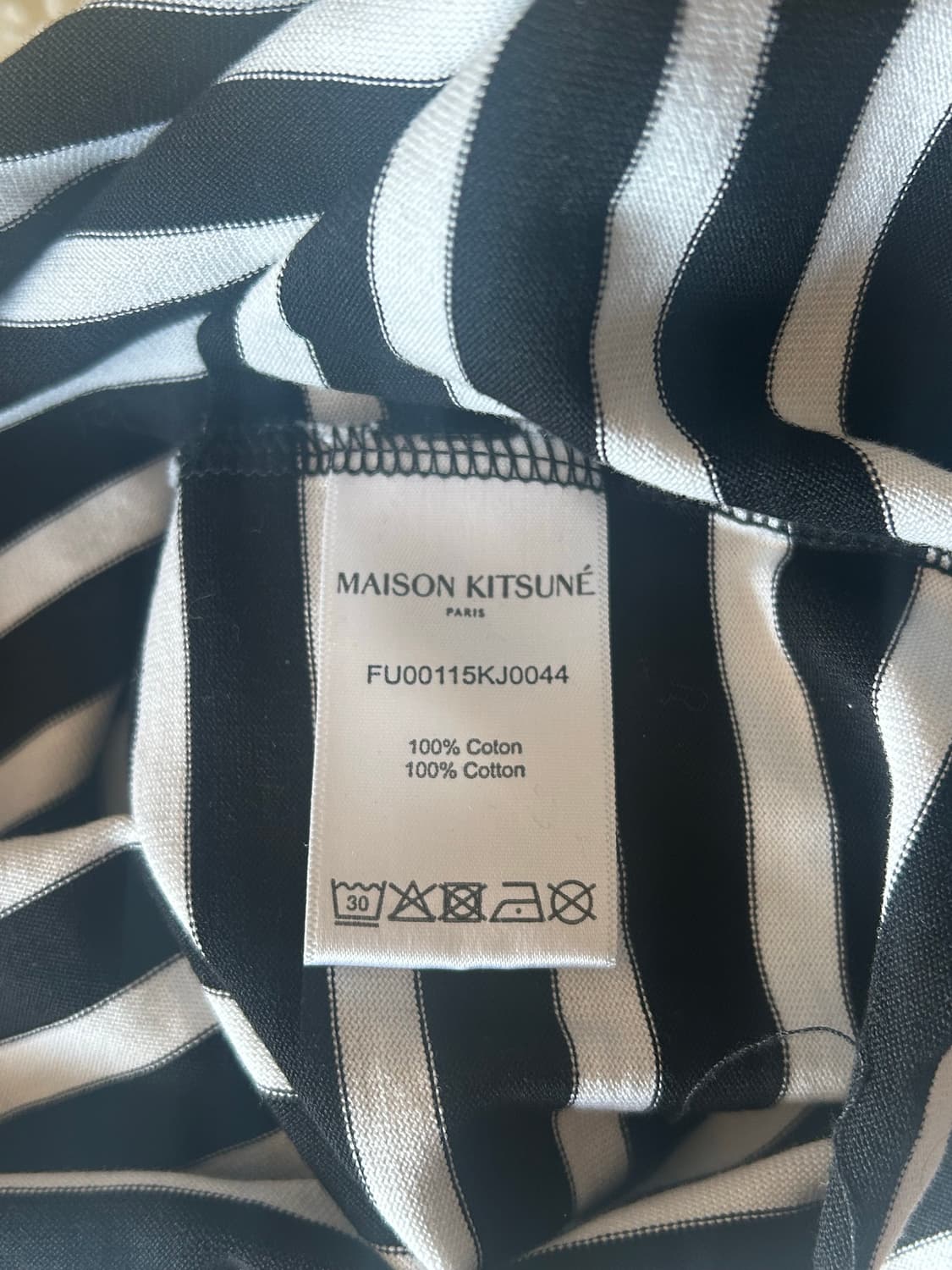 메종키츠네 스트라이프 긴팔티 상품이미지3