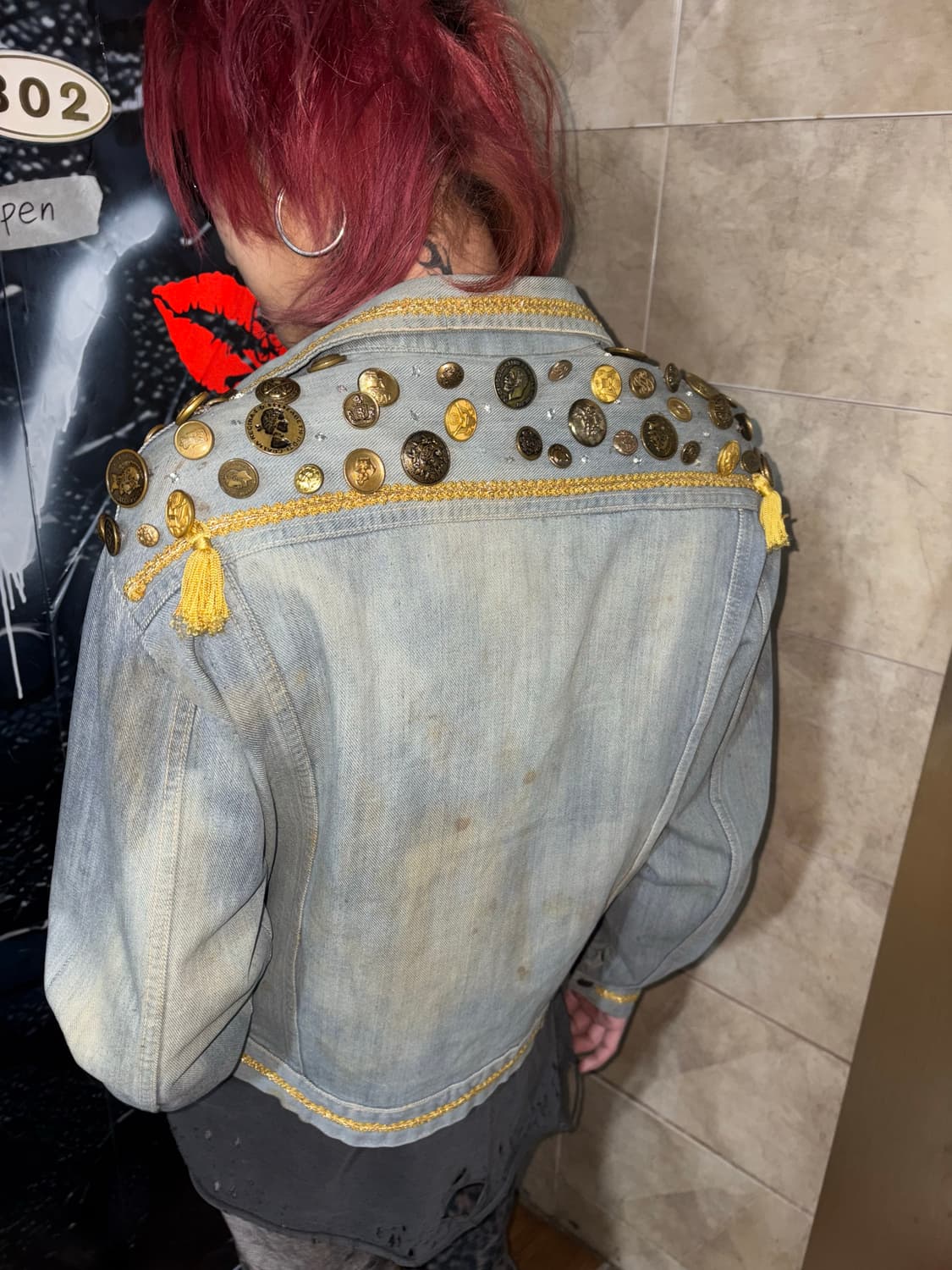 Embellished Military Denim Jacket 상품이미지6