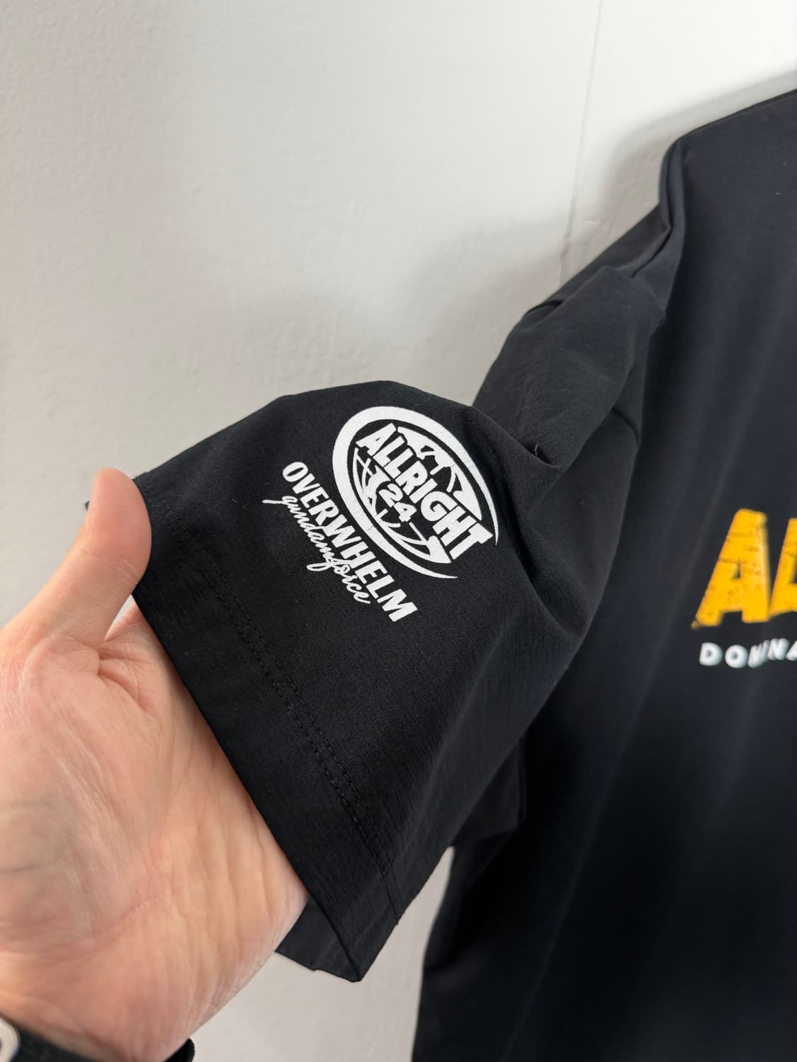 압도 올라잇 짐웨어 헬스 운동 압도반팔 올라잇반팔  상품이미지2