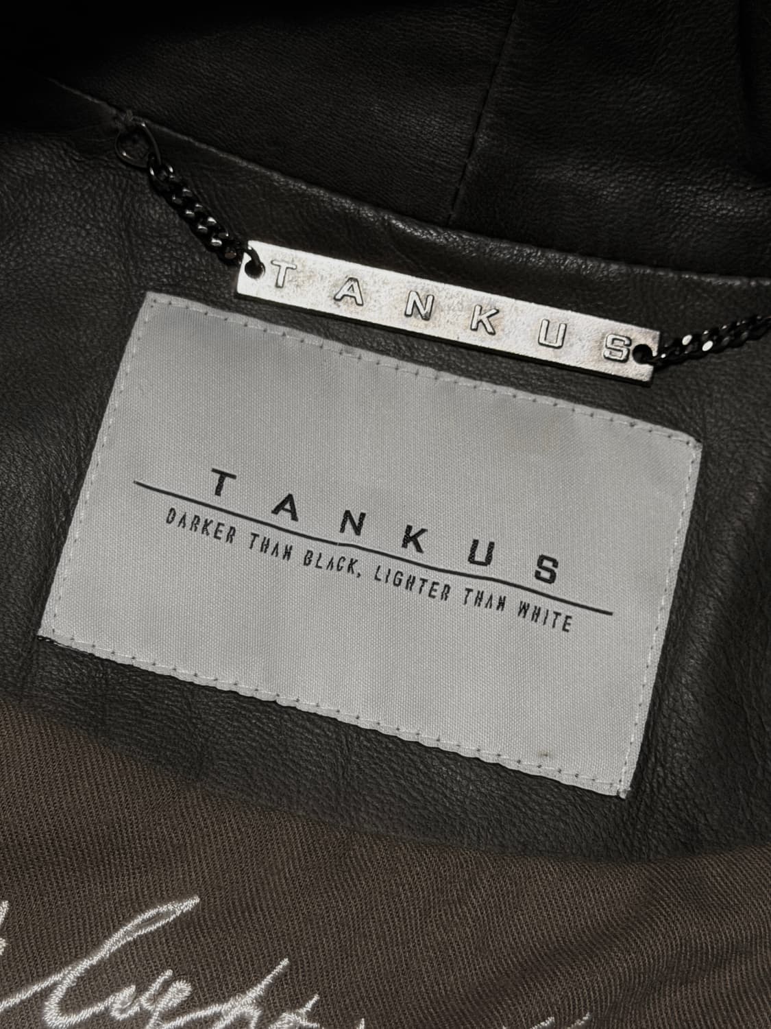 큐빈 큐빈티지 릭오웬스깔 릭깔 사선 레더 가죽 자켓 상품이미지8