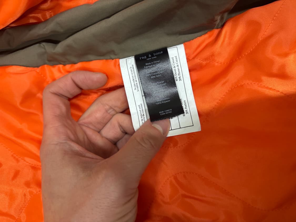 랙앤본 야상 덕다운패딩 사이즈S 깨끗해요. 상품이미지5