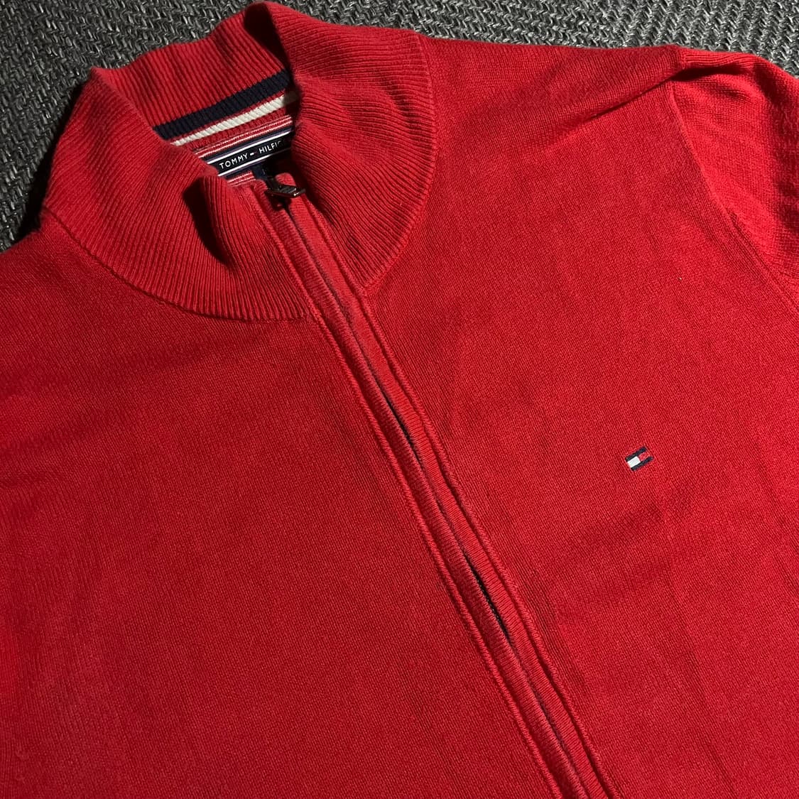 [L] TOMMY HILFIGER 타미힐피거 코튼 니트 집업 상품이미지3