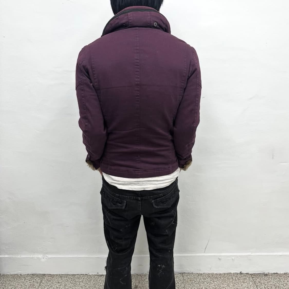 Nicole club burgundy work jacket 상품이미지5