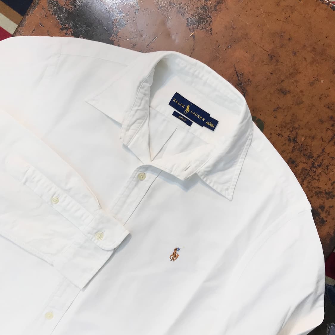 폴로랄프로렌 화이트 옥스포드 셔츠 남성 105 사이즈  상품이미지3