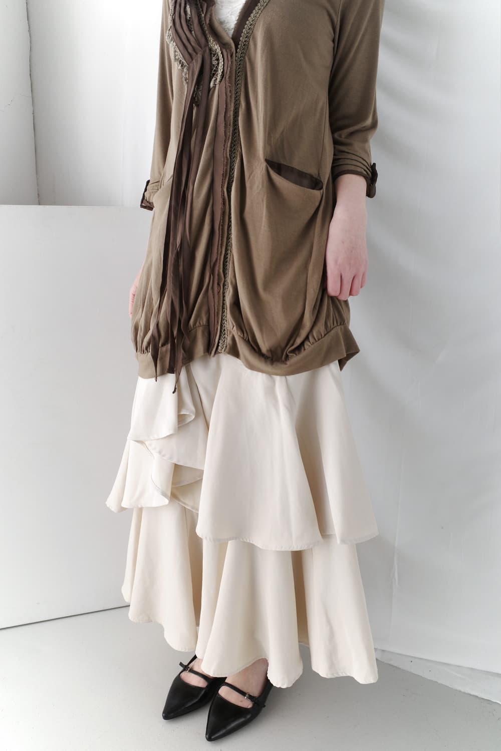 unbalanced frill skirt  상품이미지5