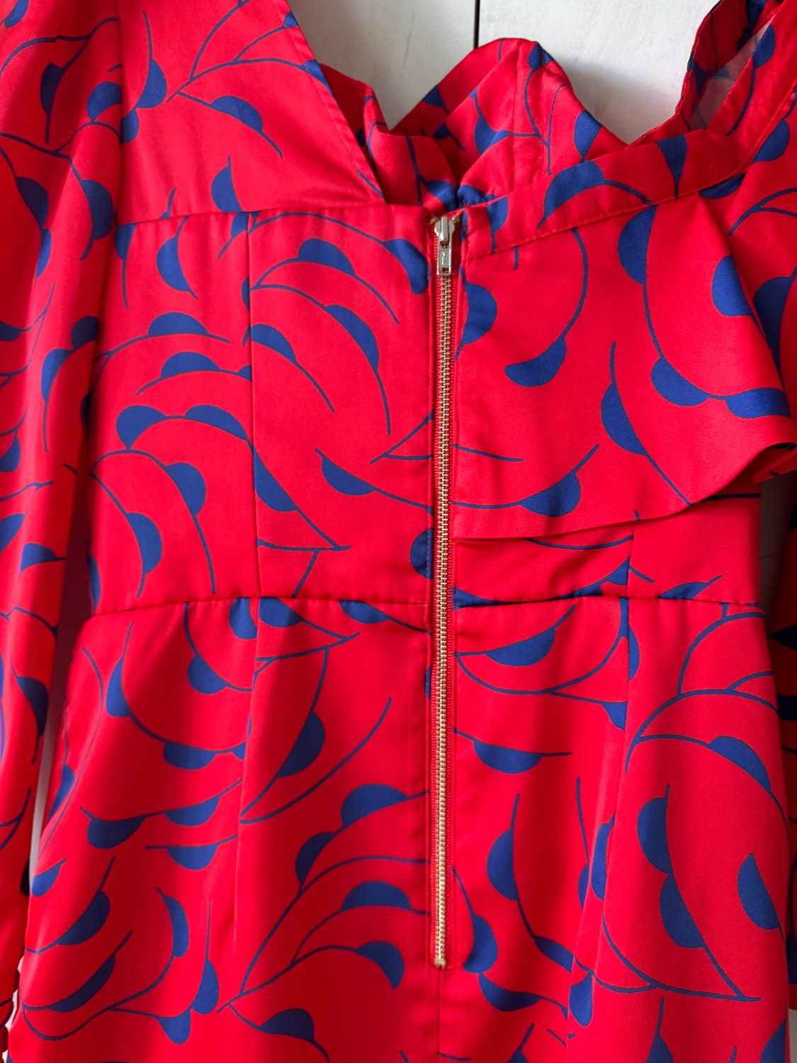 컨디션 최상 Self-Portrait 레드 패턴 미니 원피스2(44사이즈 상품이미지4