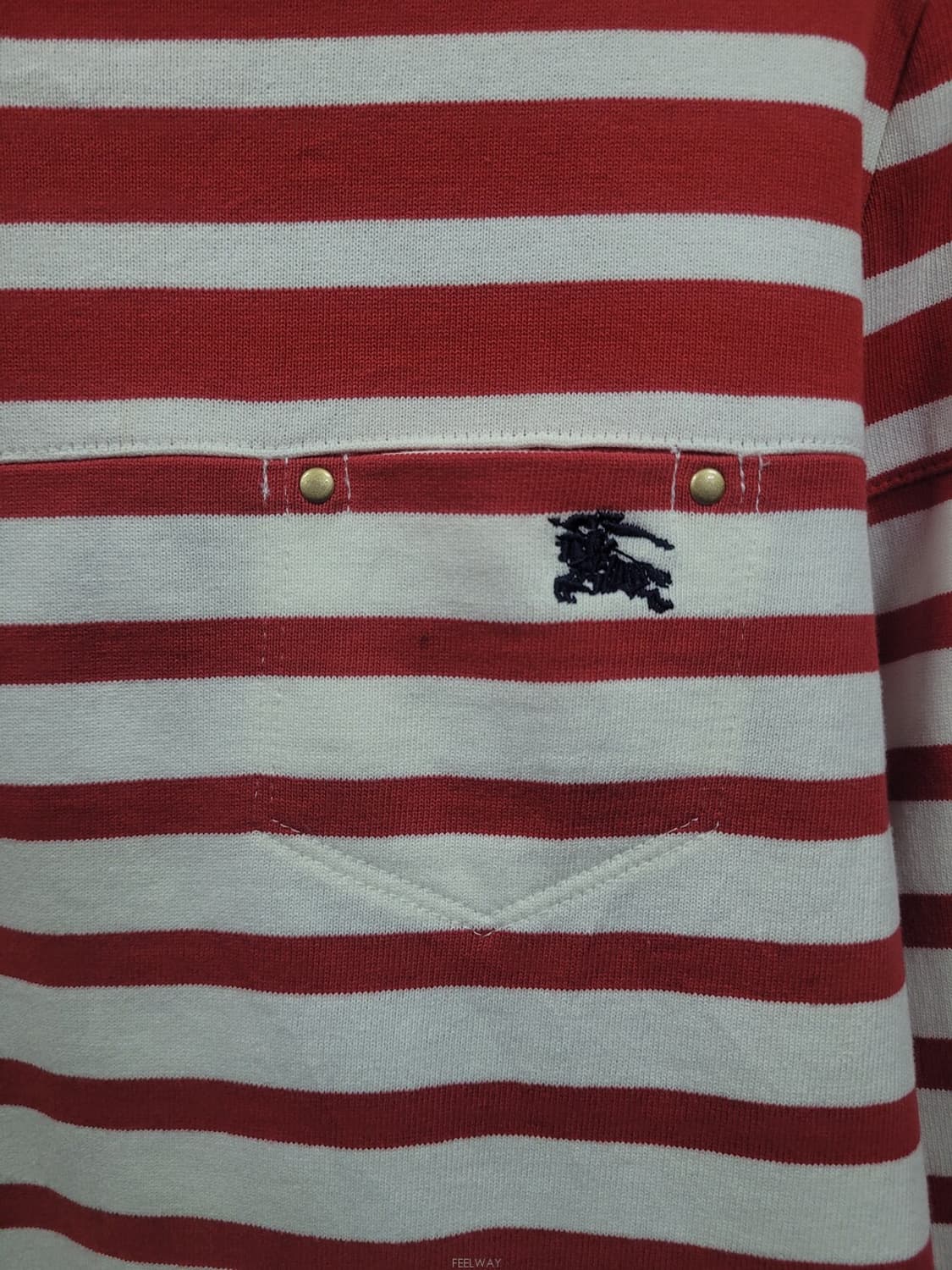 Burberry 버버리 스트라이프 자수로고 셔츠 상품이미지3