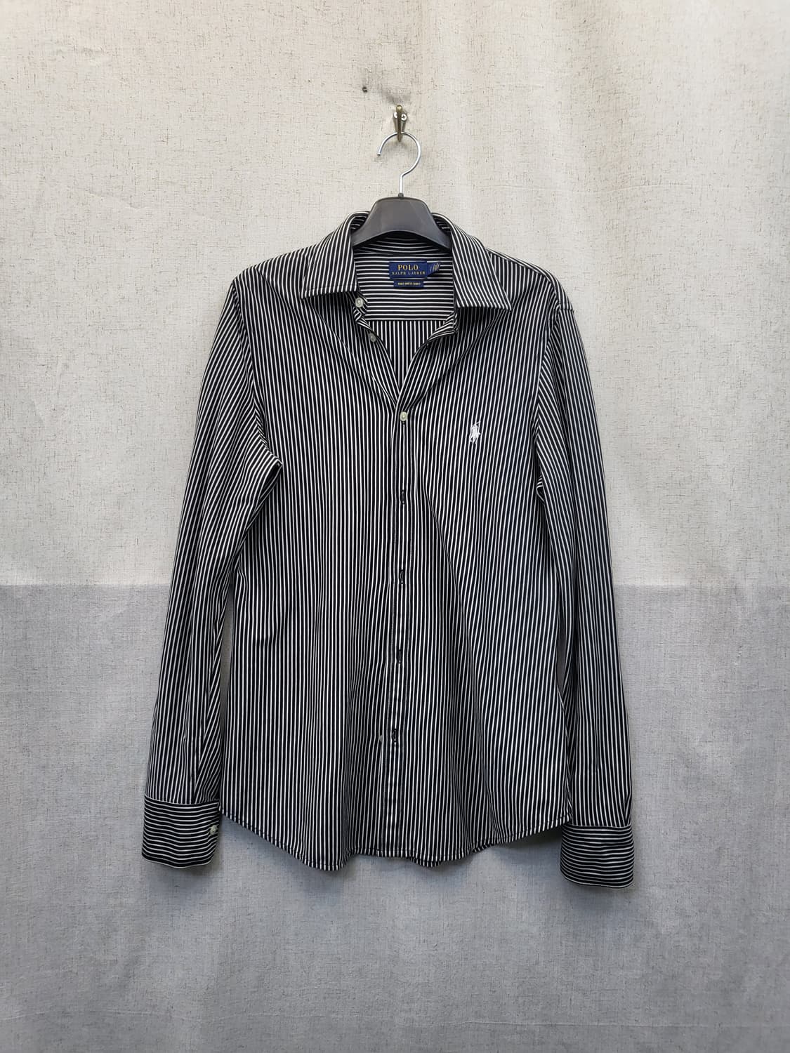 폴로 랄프로렌 스트라이프 셔츠 블랙 상품이미지1