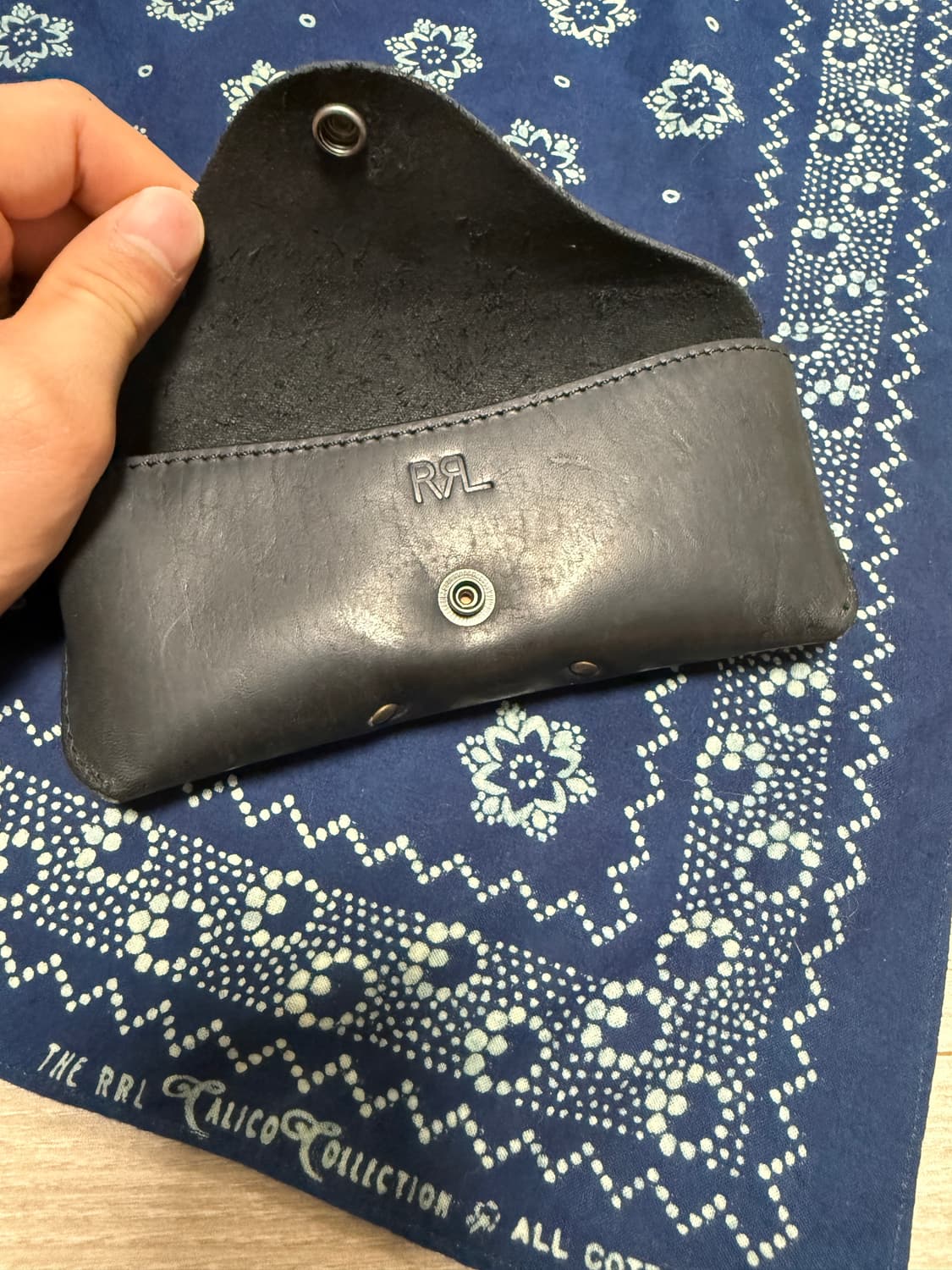 rrl 더블알엘 안경케이스 검정색 레어템 상품이미지3
